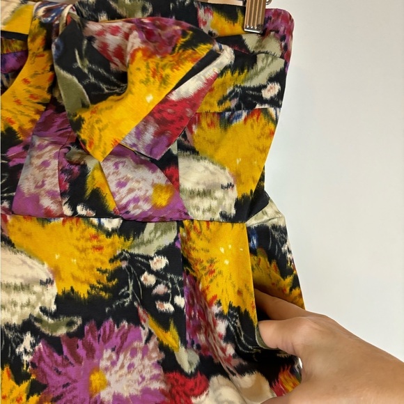 Anthropologie Moulinette Seurs Floral Bow Strapless Mini Dress - Picture 6 of 9